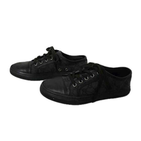 Gucci Other - Authentic Gucci GG Supreme Canvas Sneakers Black Low Top EU 37